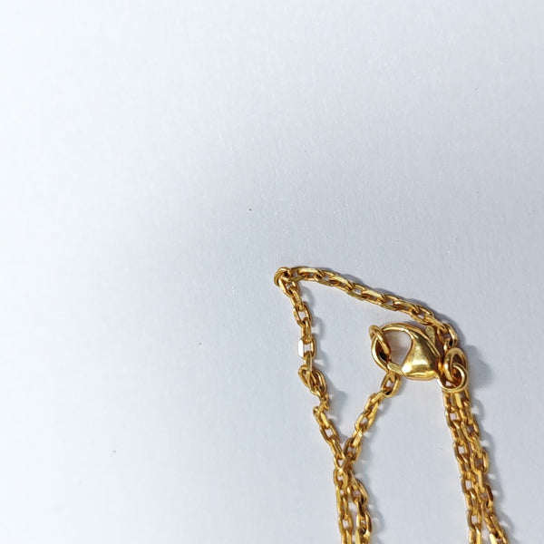 Pop H Metal Gold Necklace