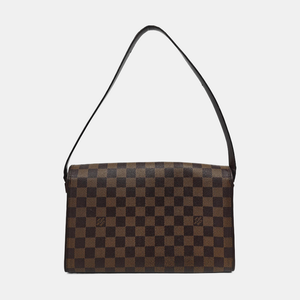 TRIBECA Damier Ebene Coated Canvas Brown