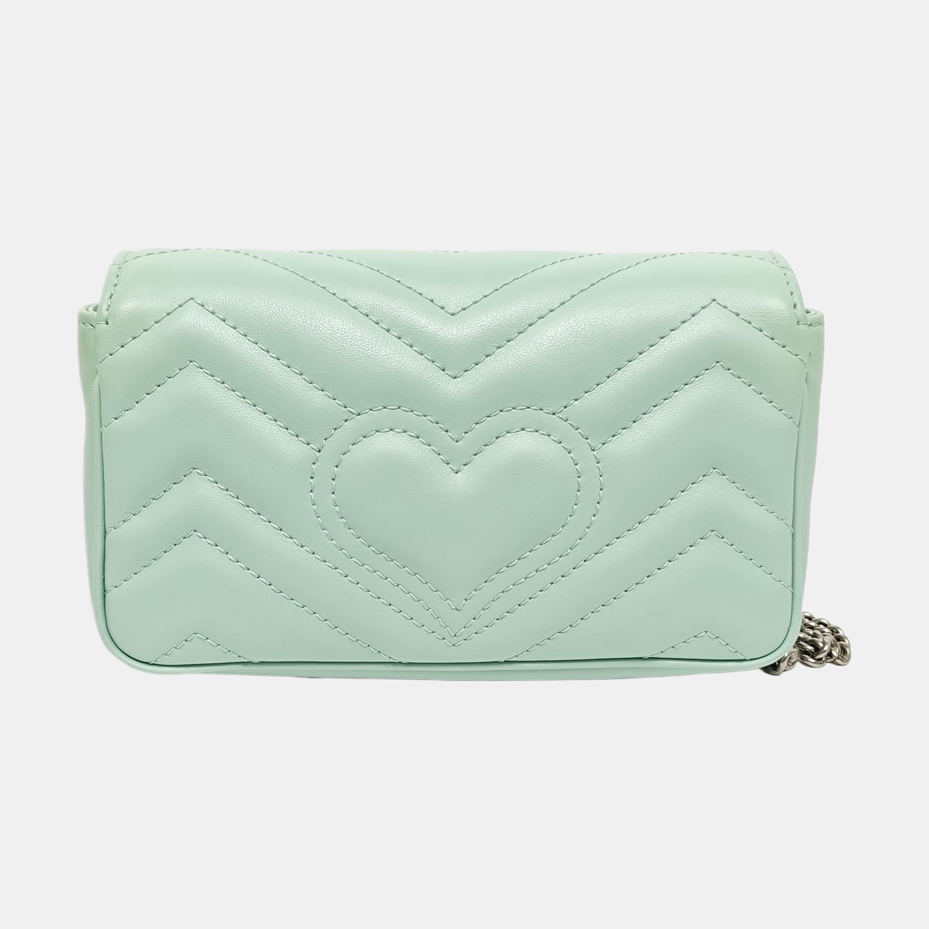 GG Marmont Mini Quilted Calfskin Green