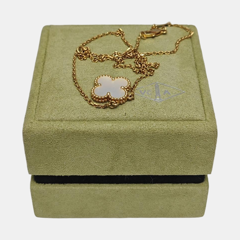 Vintage Alhambra 18k Gold Necklace