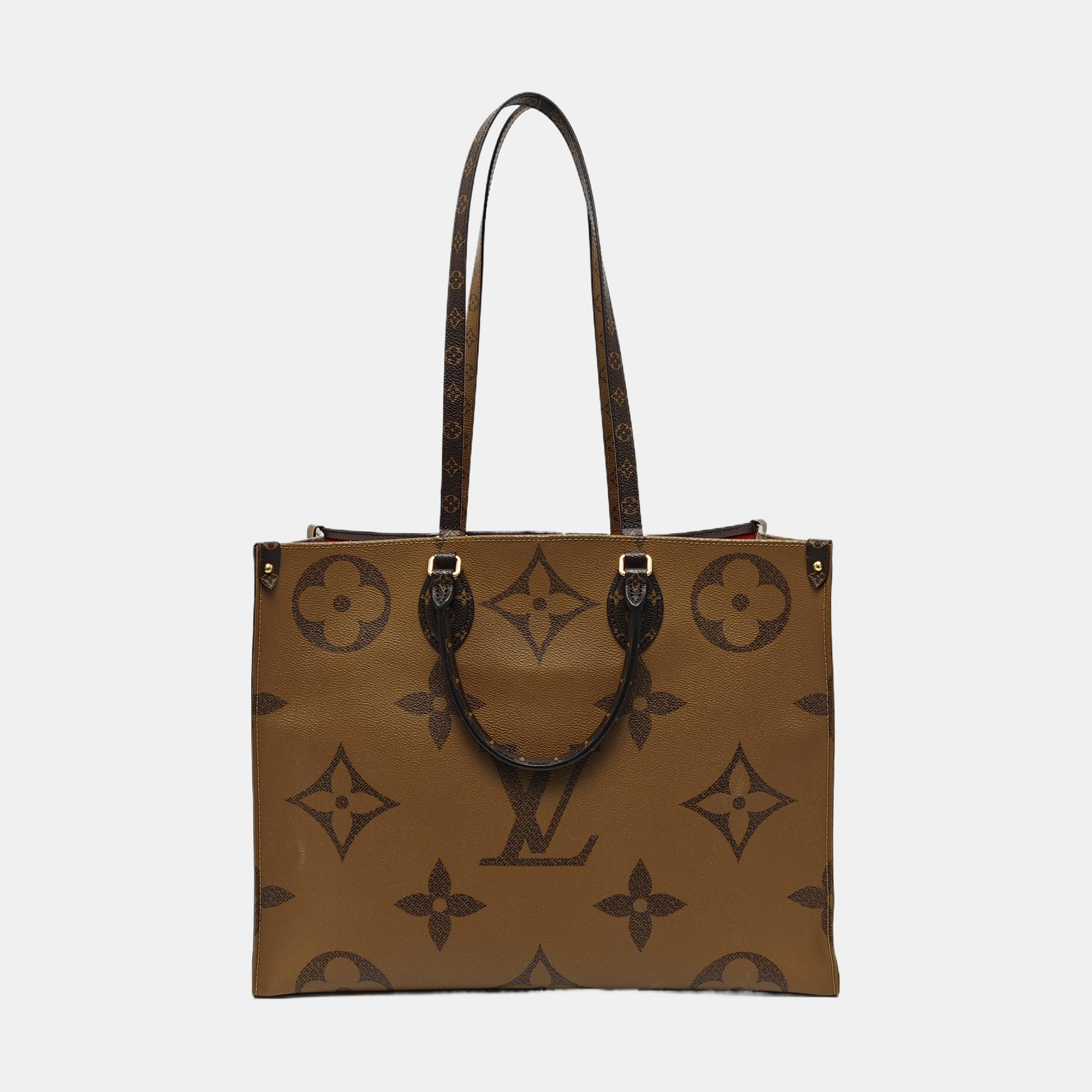 ONTHEGO GM Monogram Coated Canvas Brown