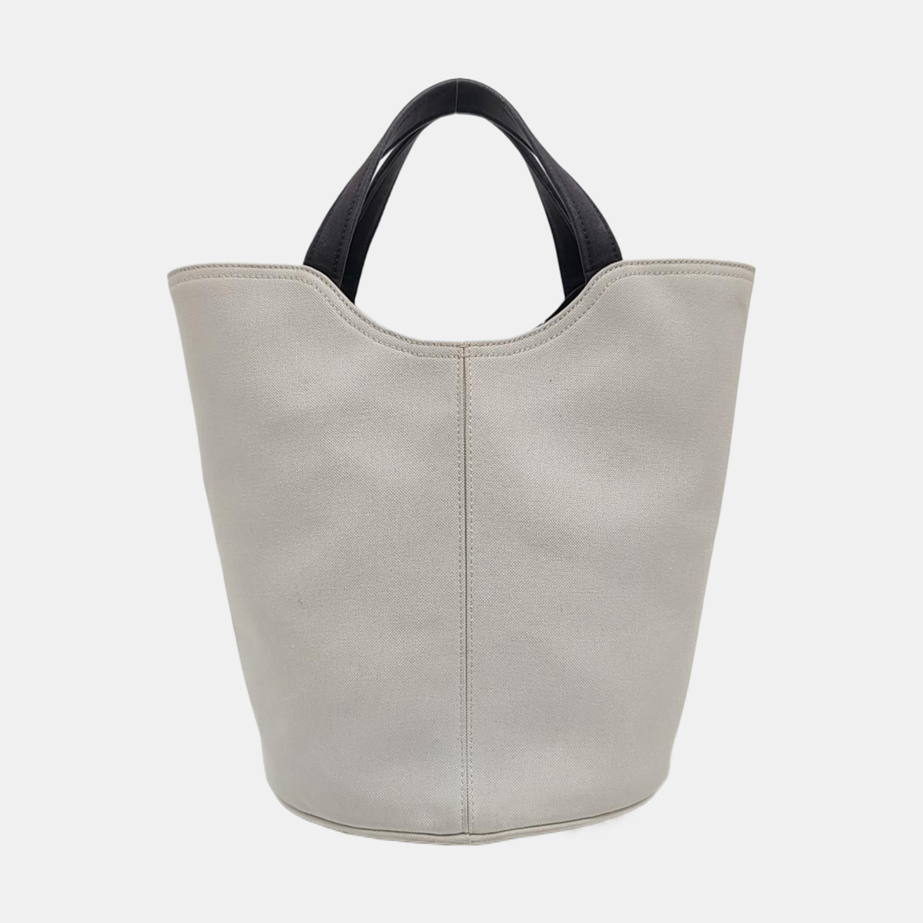 Canvas Bucket Bag White