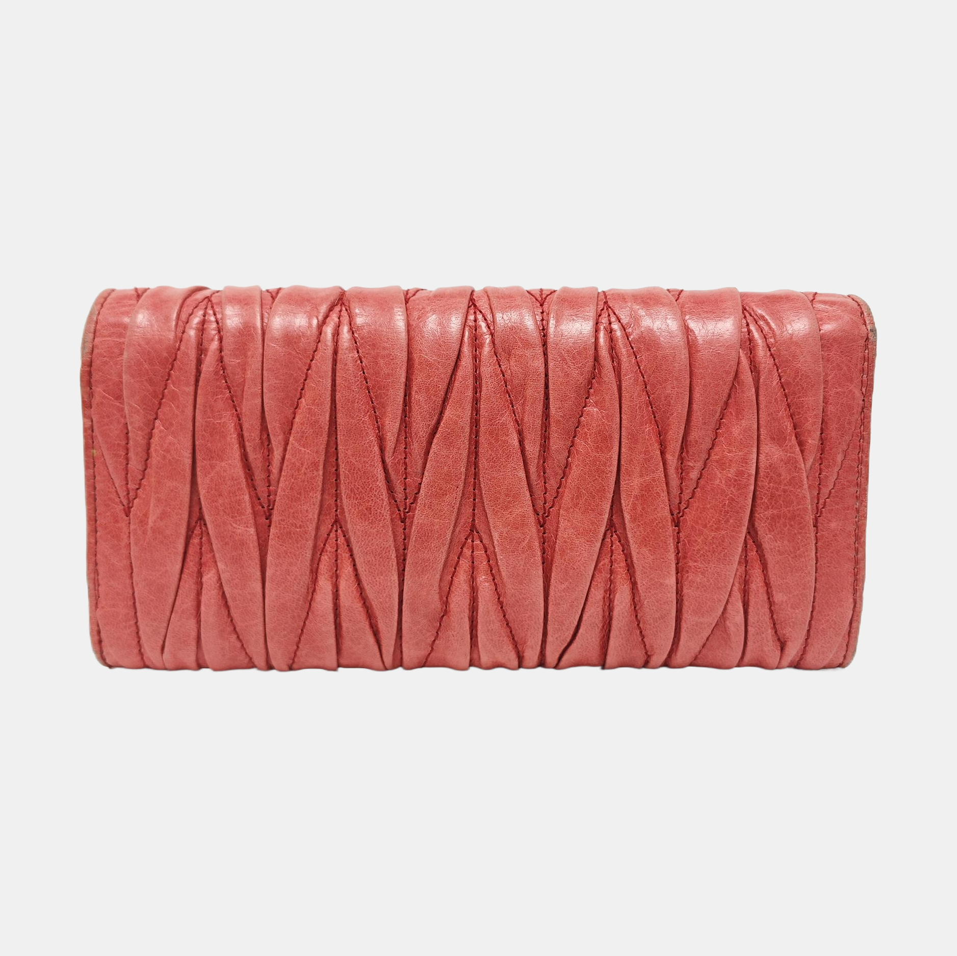 Quilted Lambskin Wallet Pink