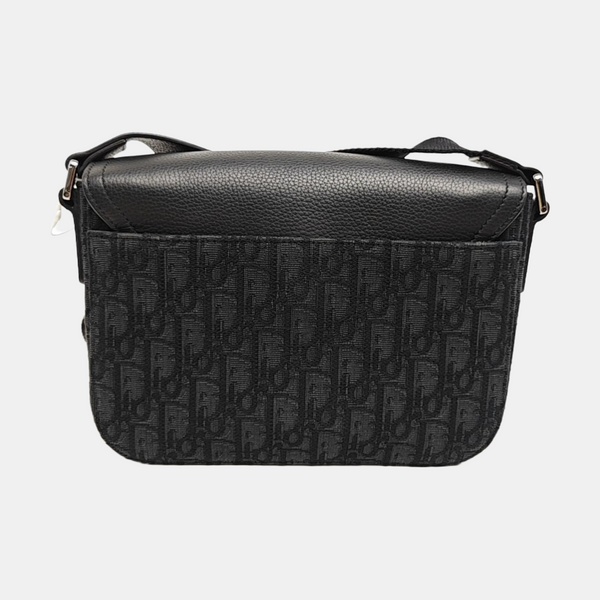 Saddle Small Oblique Canvas Black