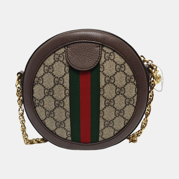 Ophidia Mini Monogram Coated Canvas Beige