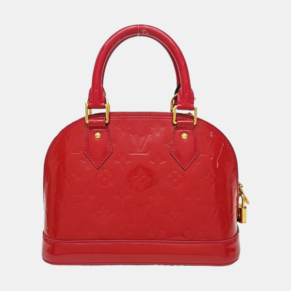 ALMA BB Monogram Patent Leather Red