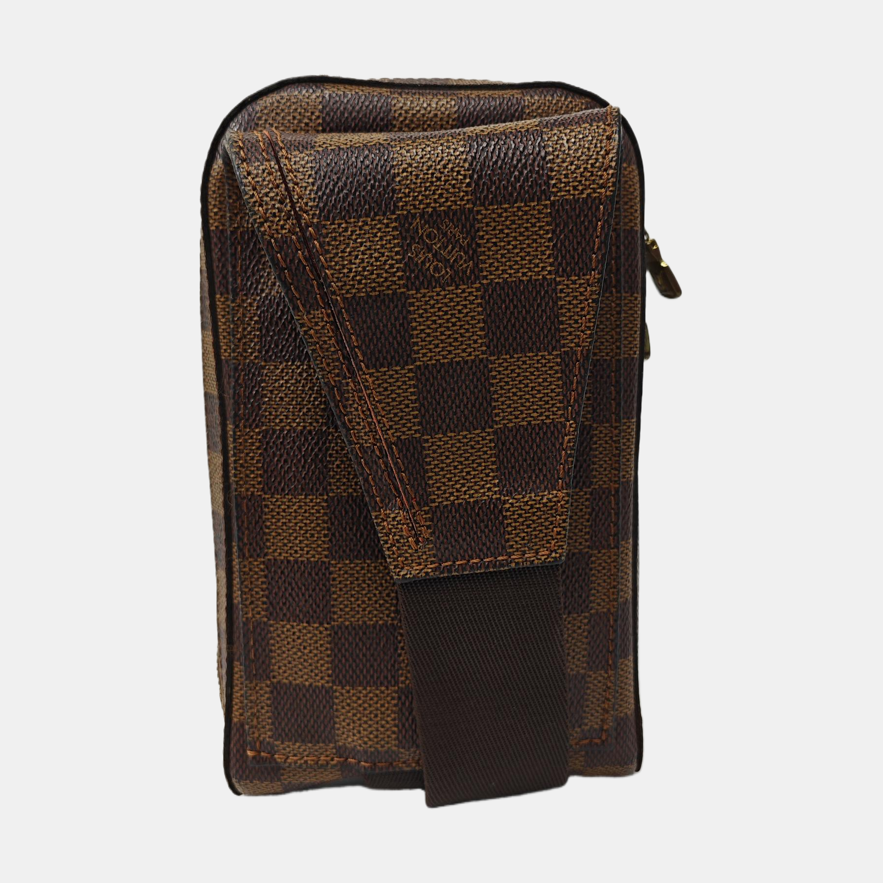 GÉRONIMOS Damier Ebene Coated Canvas Brown
