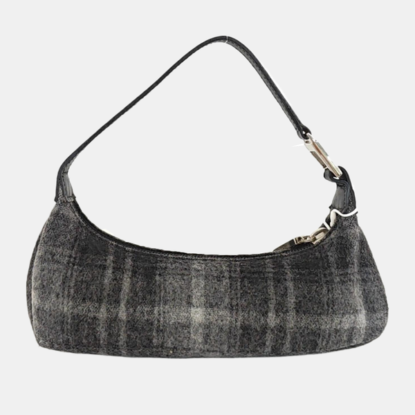 Fabric Top Handle Bag Black