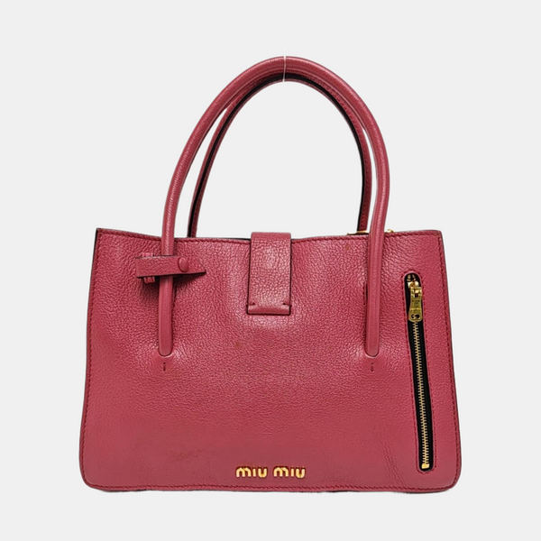 Calfskin Shoulder Bag Pink