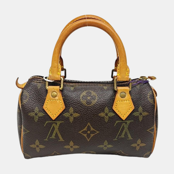SPEEDY Monogram Coated Canvas Brown