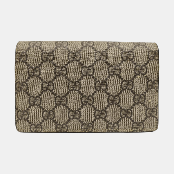 Dionysus Super Mini Monogram Coated Canvas Beige