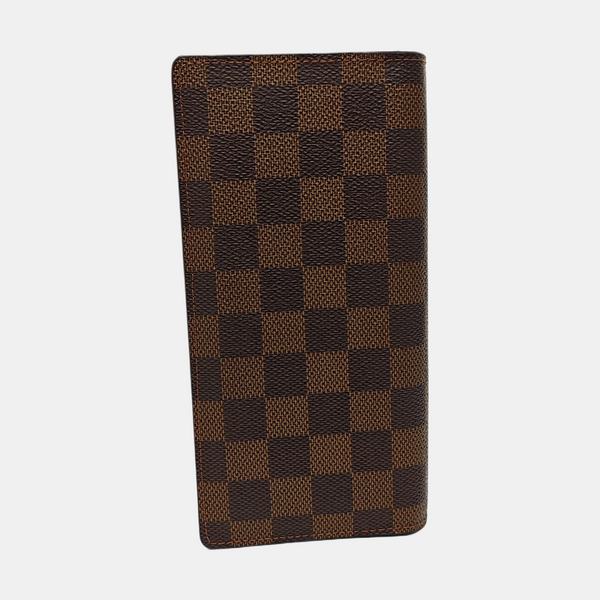Damier Ebene Coated Canvas Wallet Brown