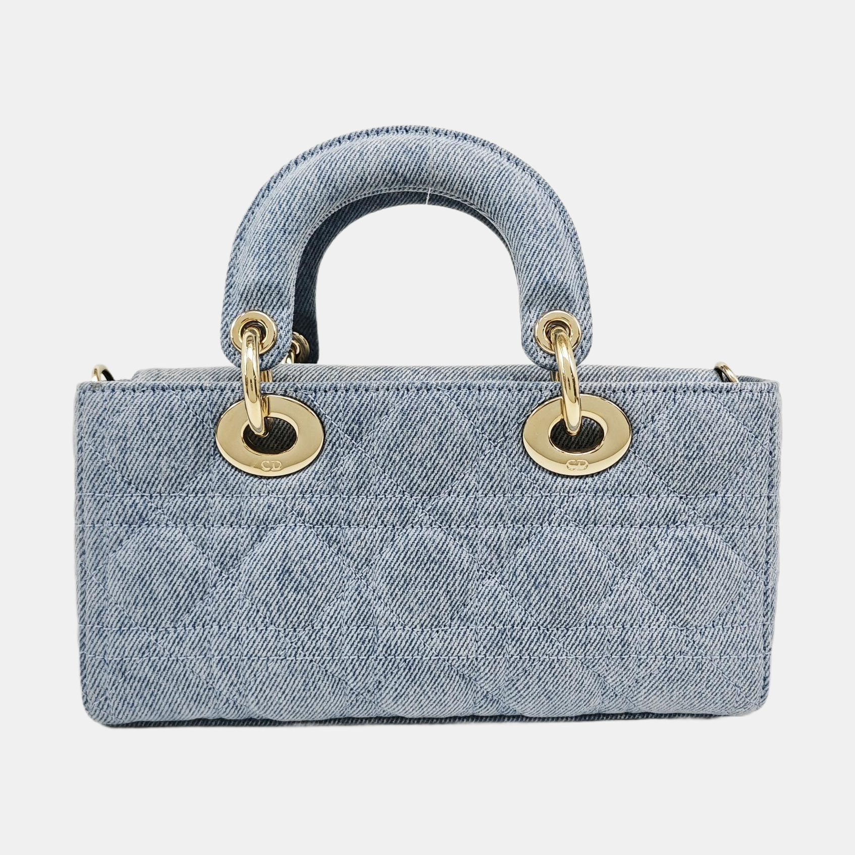 Lady D-Joy Small Cannage Denim Blue