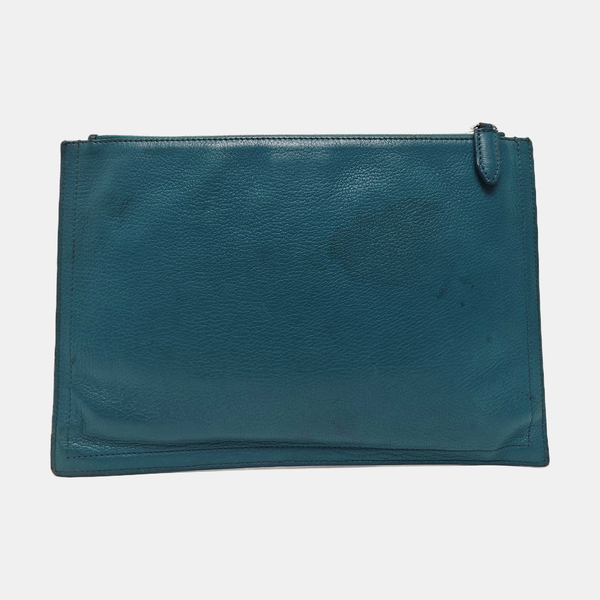 Calfskin Clutch Blue