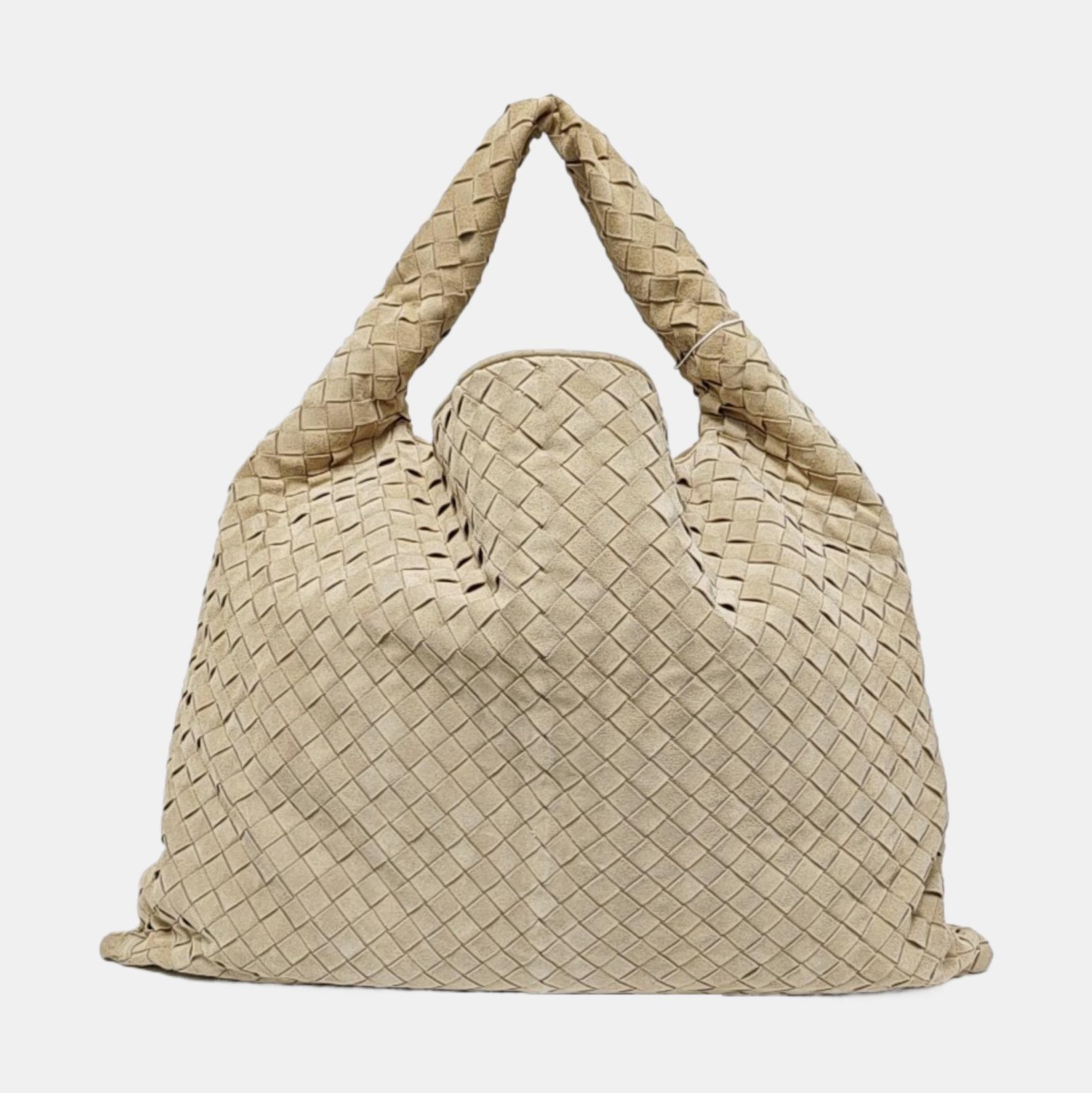 Suede Shoulder Bag Beige