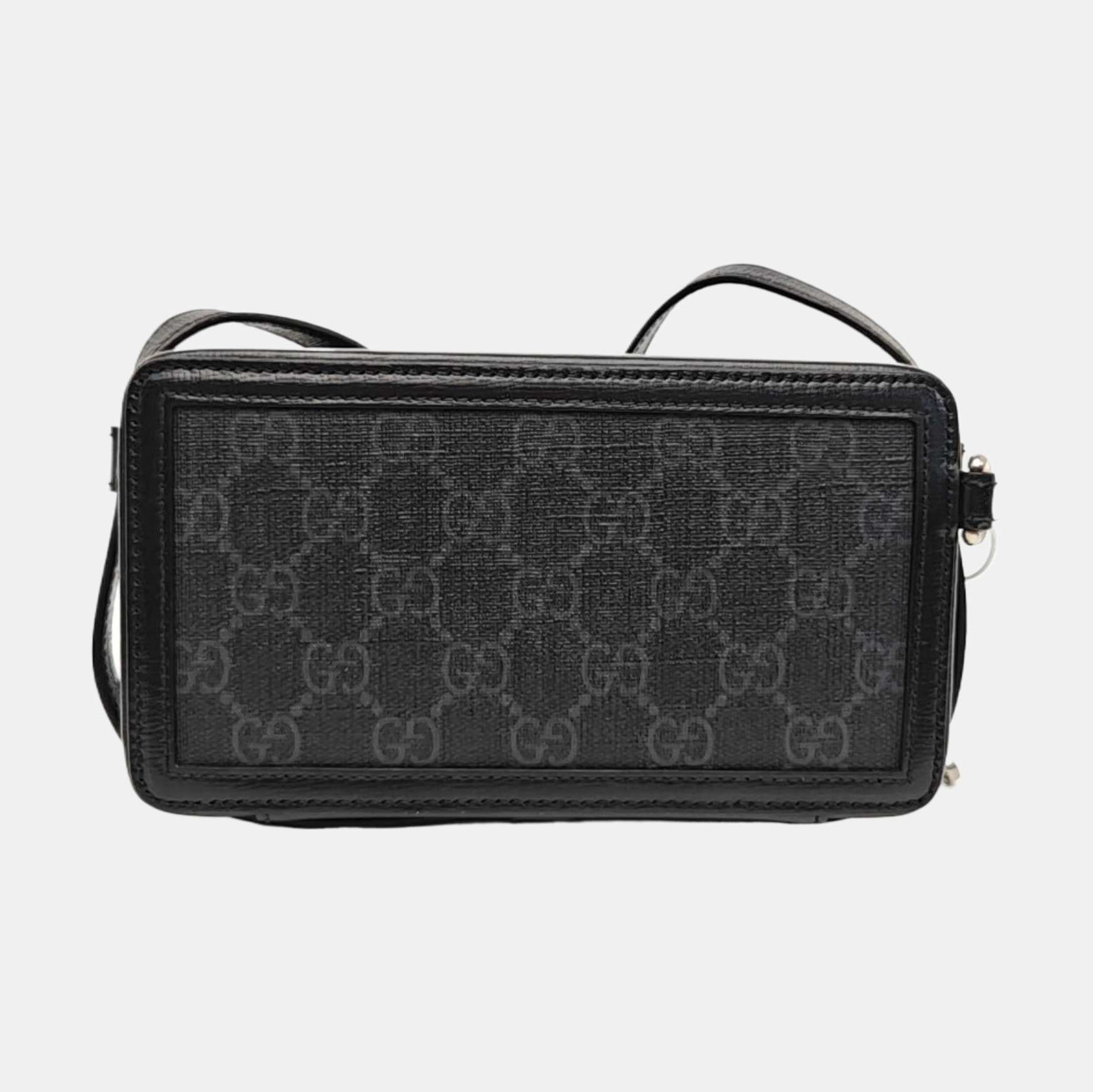 Retro Mini Monogram Coated Canvas Black