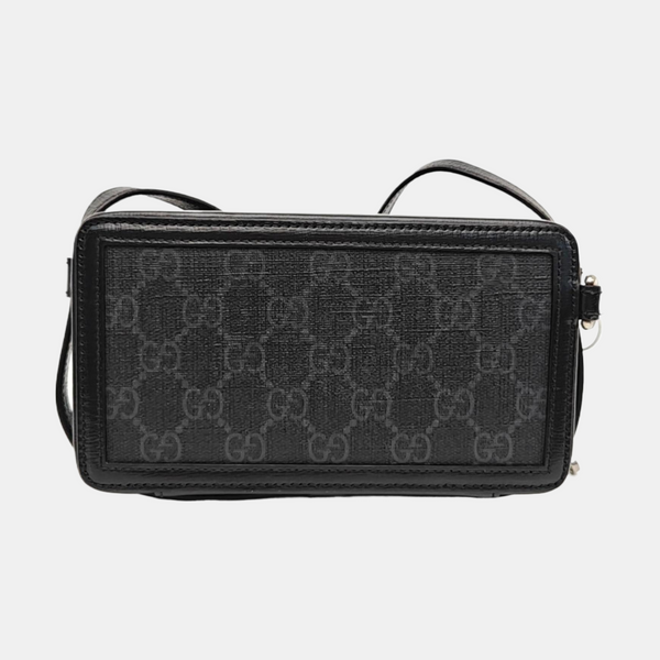 Retro Mini Monogram Coated Canvas Black