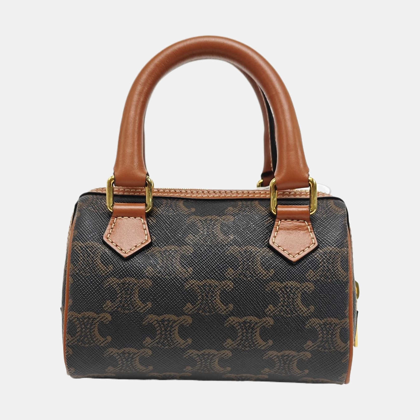 TRIOMPHE CANVAS Mini Coated Canvas Brown