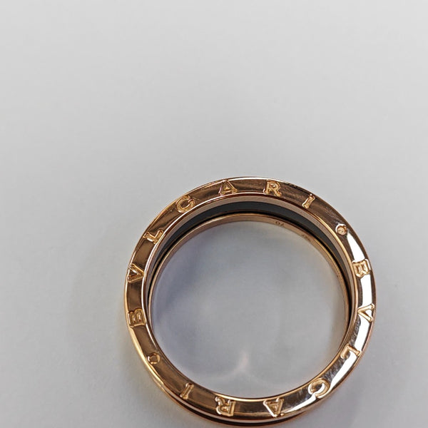 B.ZERO1 18k Rose Gold Ring EU 70