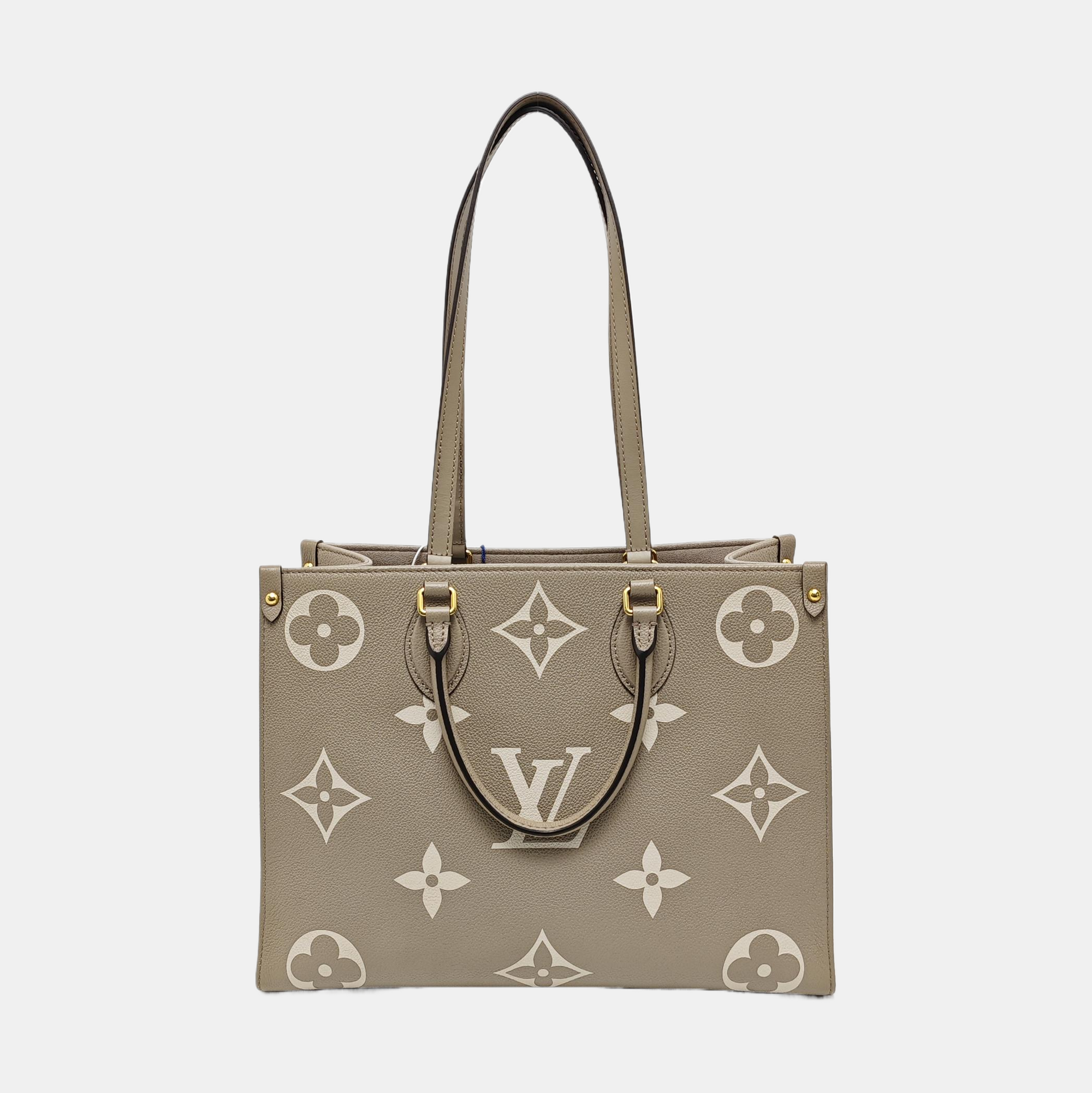 ONTHEGO MM Monogram Calfskin Gray