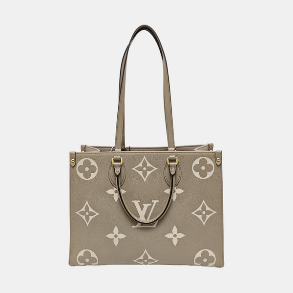 ONTHEGO MM Monogram Calfskin Gray
