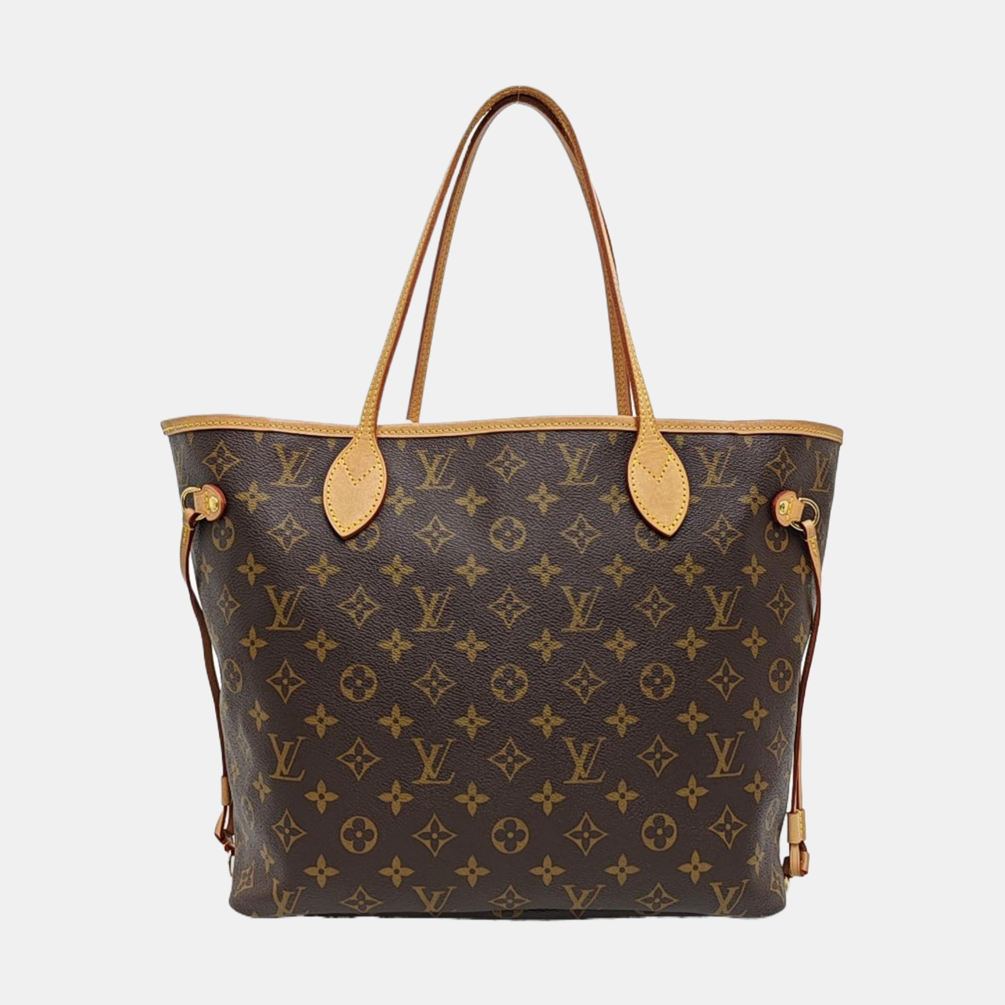 NEVERFULL MM Monogram Coated Canvas Brown
