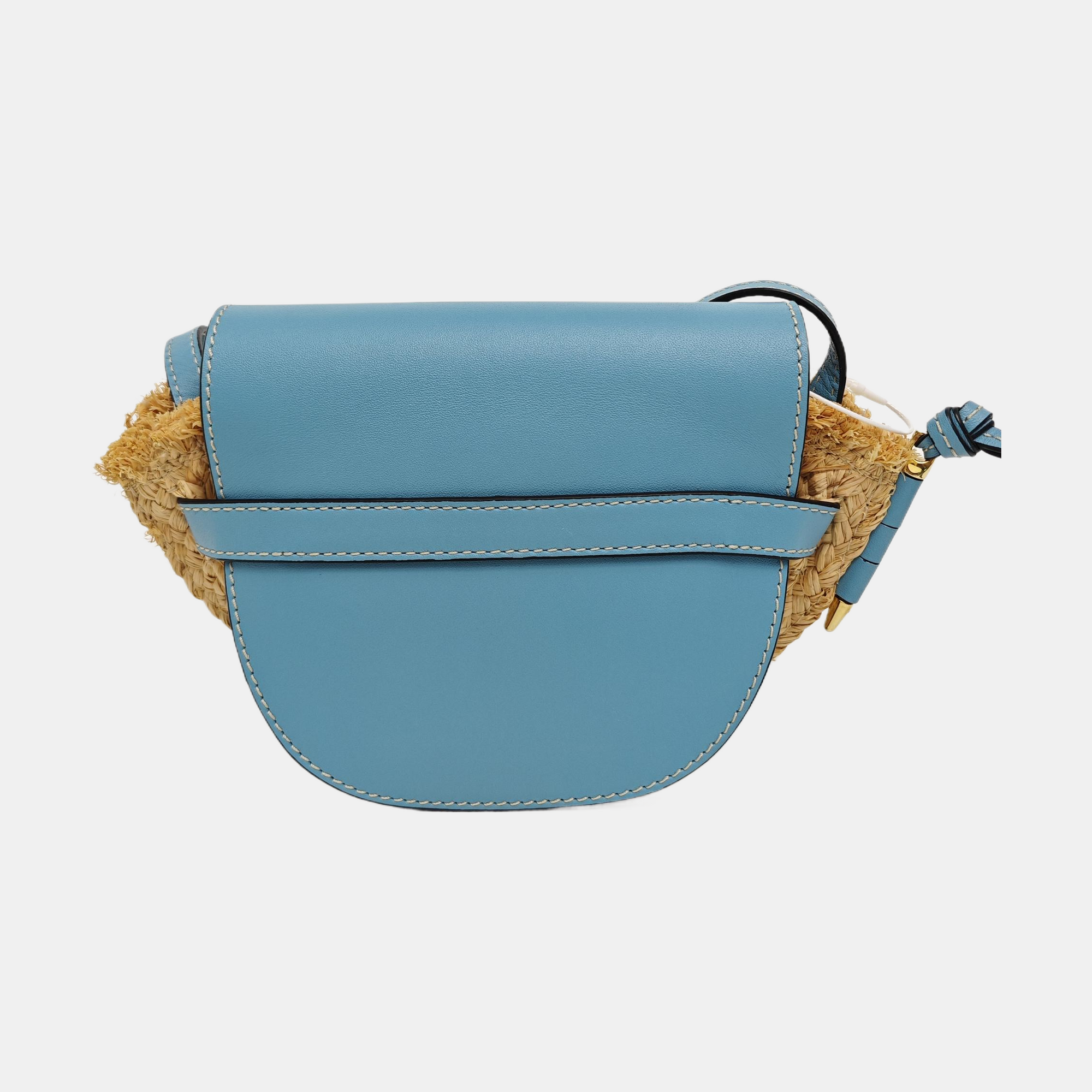 Authenticated pre-owned  Gate Straw Blue - Shoulder Bag at Looply