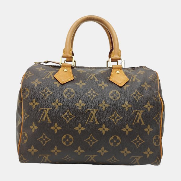 SPEEDY 25 Monogram Coated Canvas Brown
