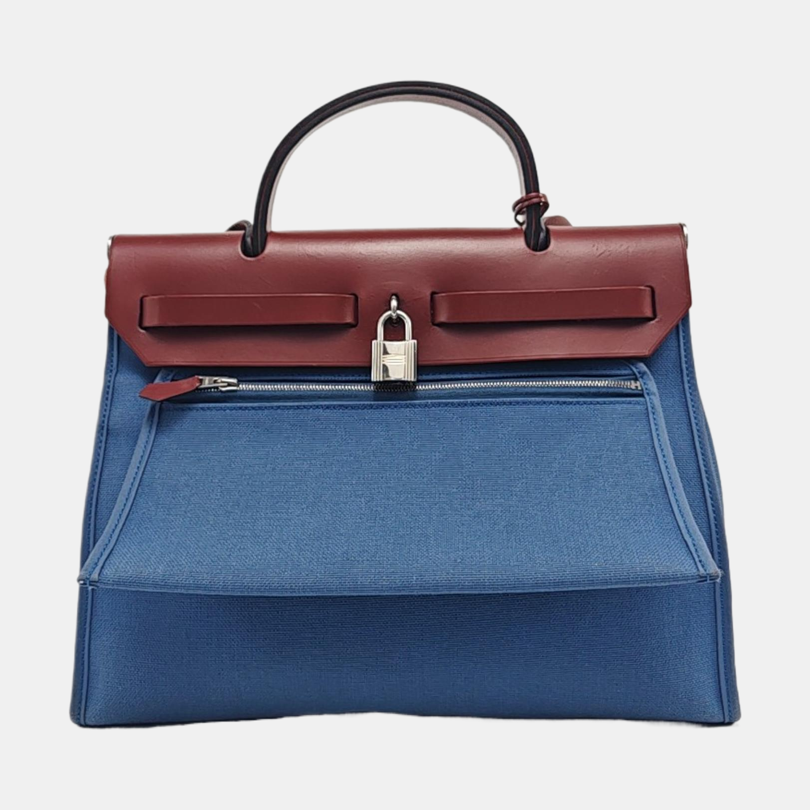 Authenticated pre-owned  Herbag 31 Canvas Blue - Shoulder Bag at Looply