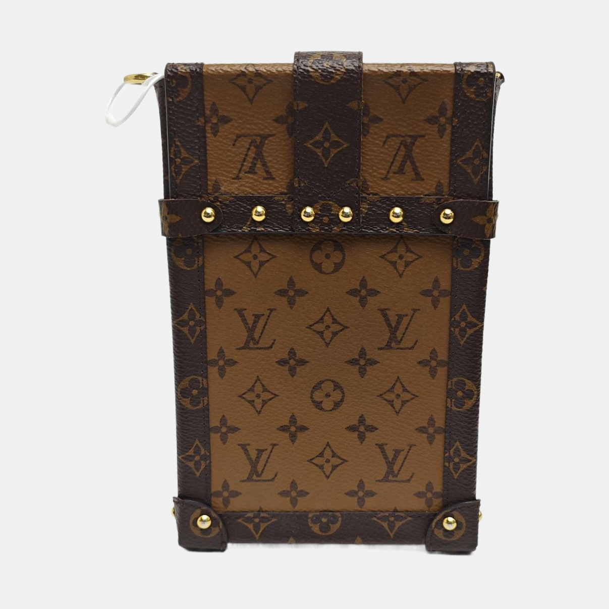 TRUNK Monogram Coated Canvas Brown