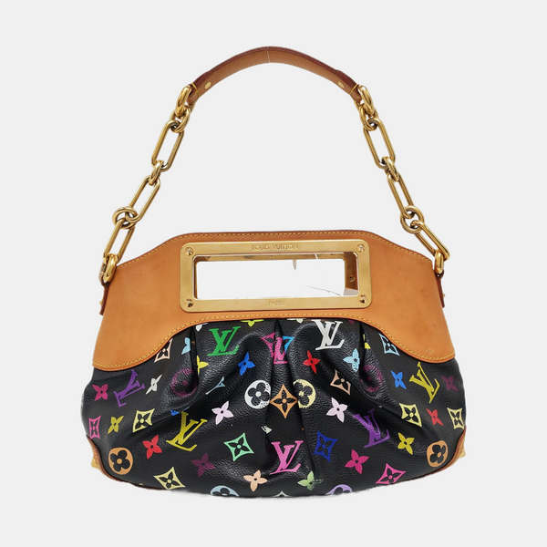 JUDY PM Monogram Coated Canvas Black