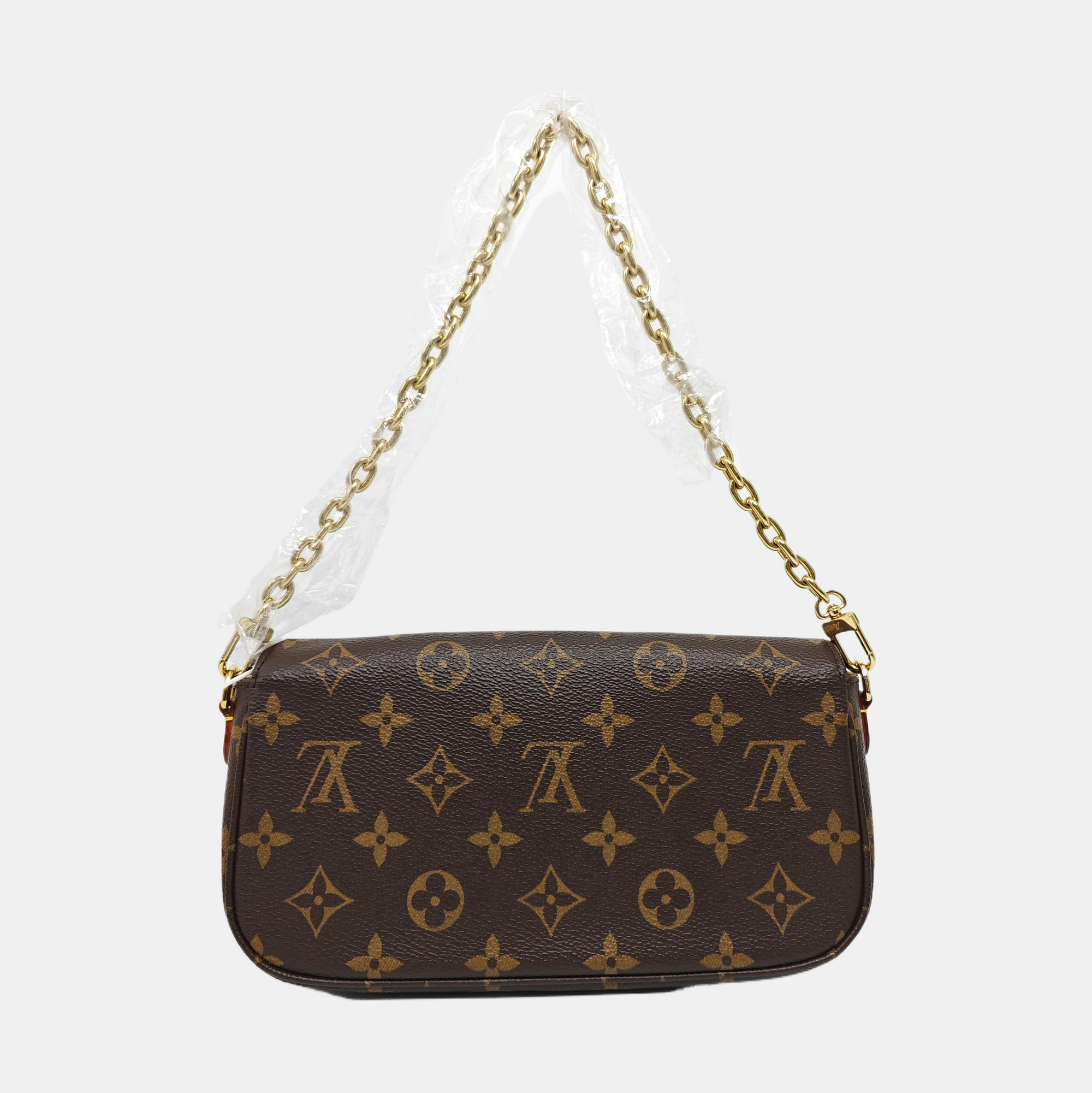 IVY Monogram Coated Canvas Brown