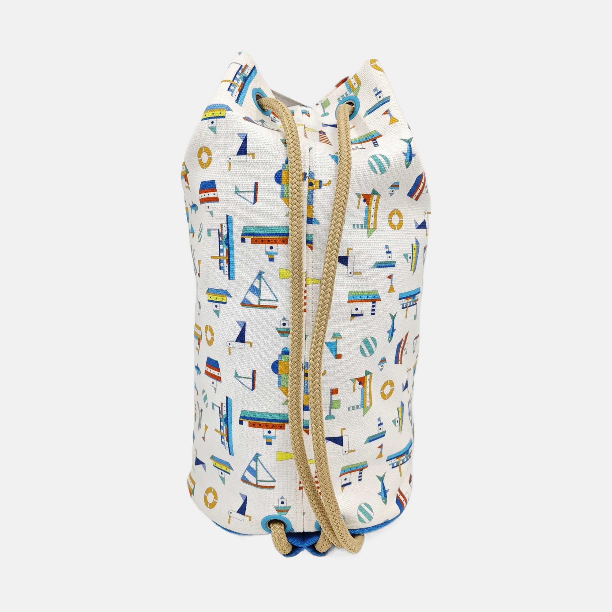 Canvas Bucket Bag White
