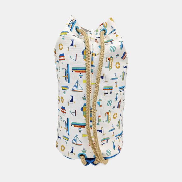 Canvas Bucket Bag White