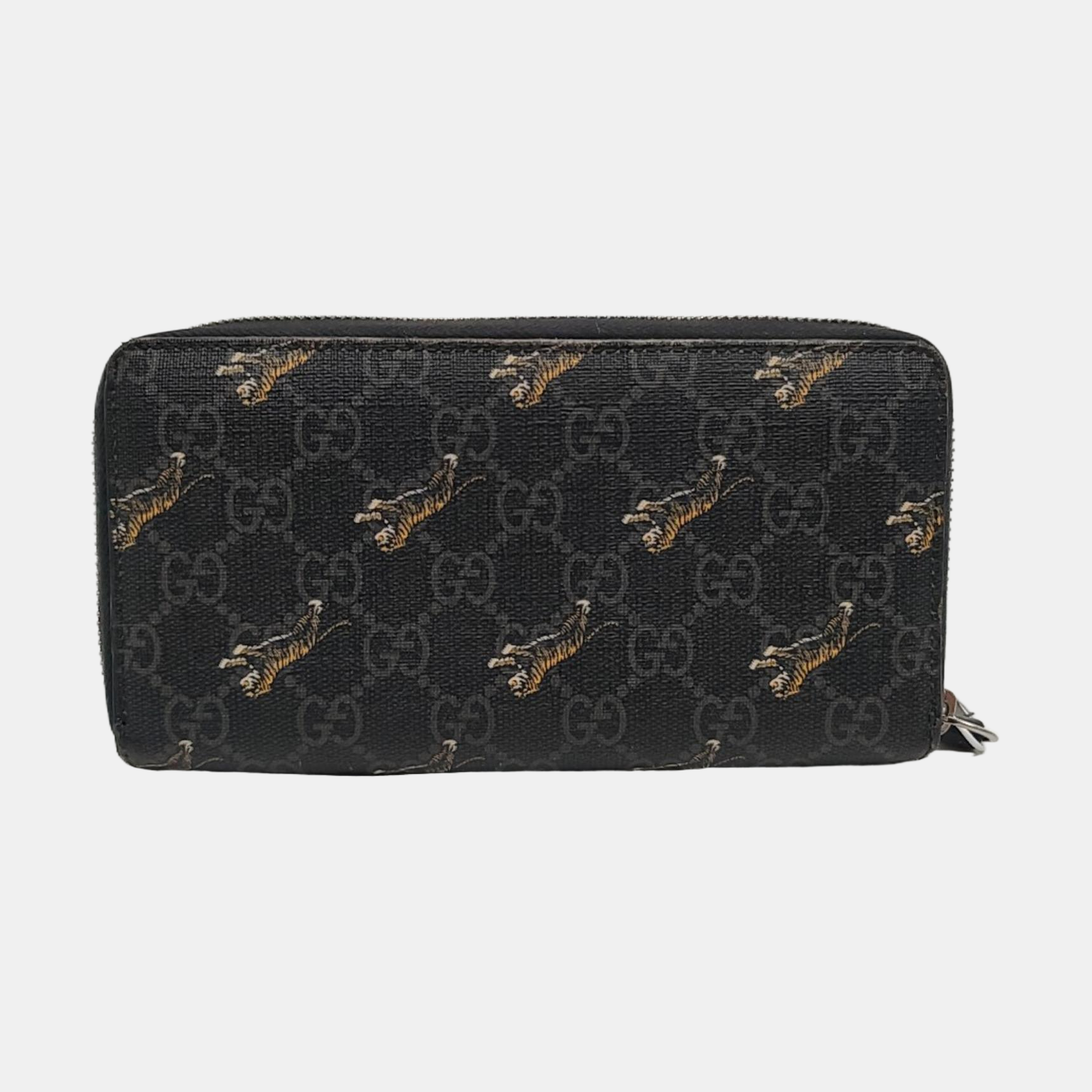 Monogram Coated Canvas Clutch Black
