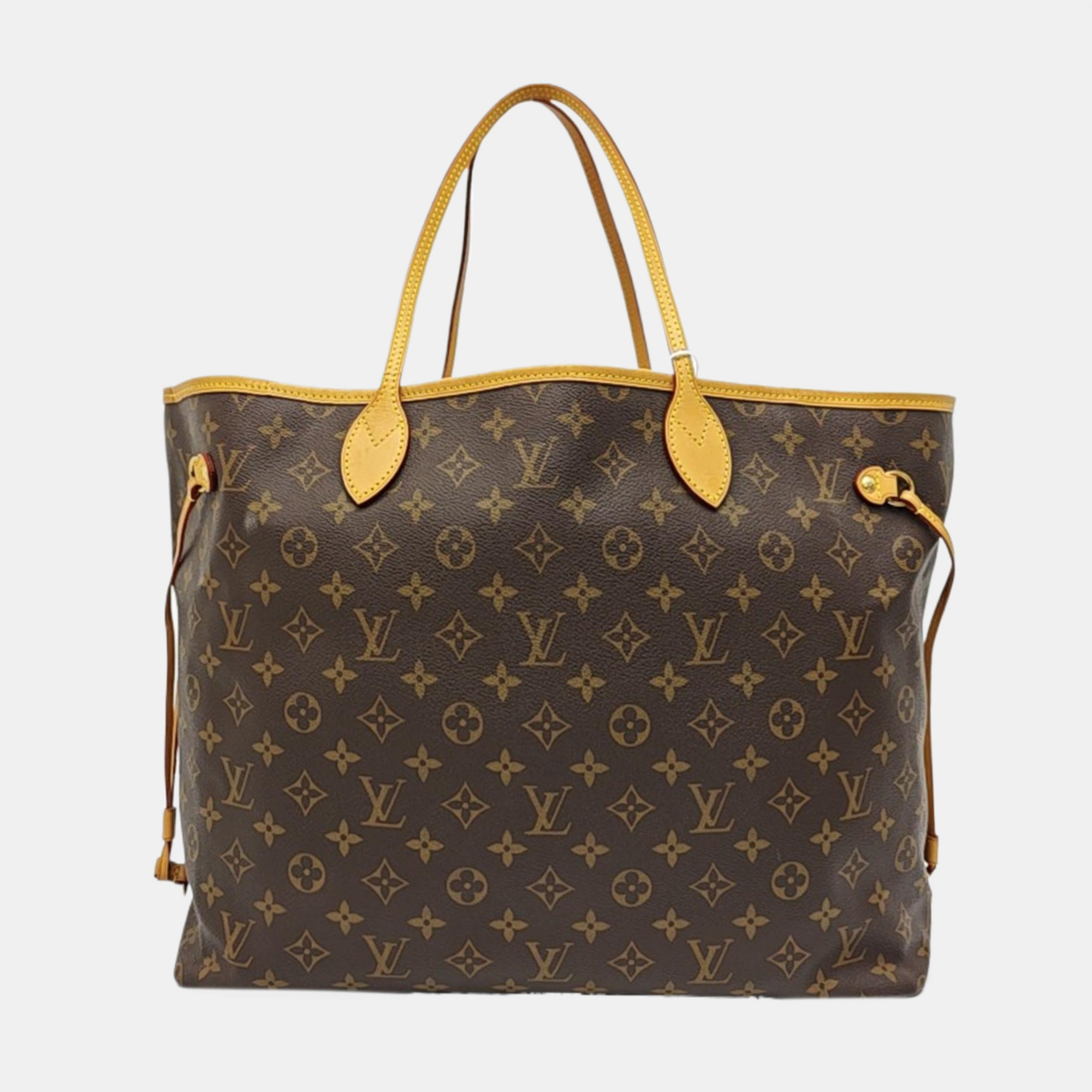 NEVERFULL GM Monogram Coated Canvas Brown