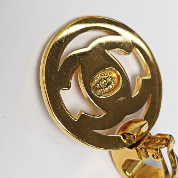 Metal Gold Clip On Earrings