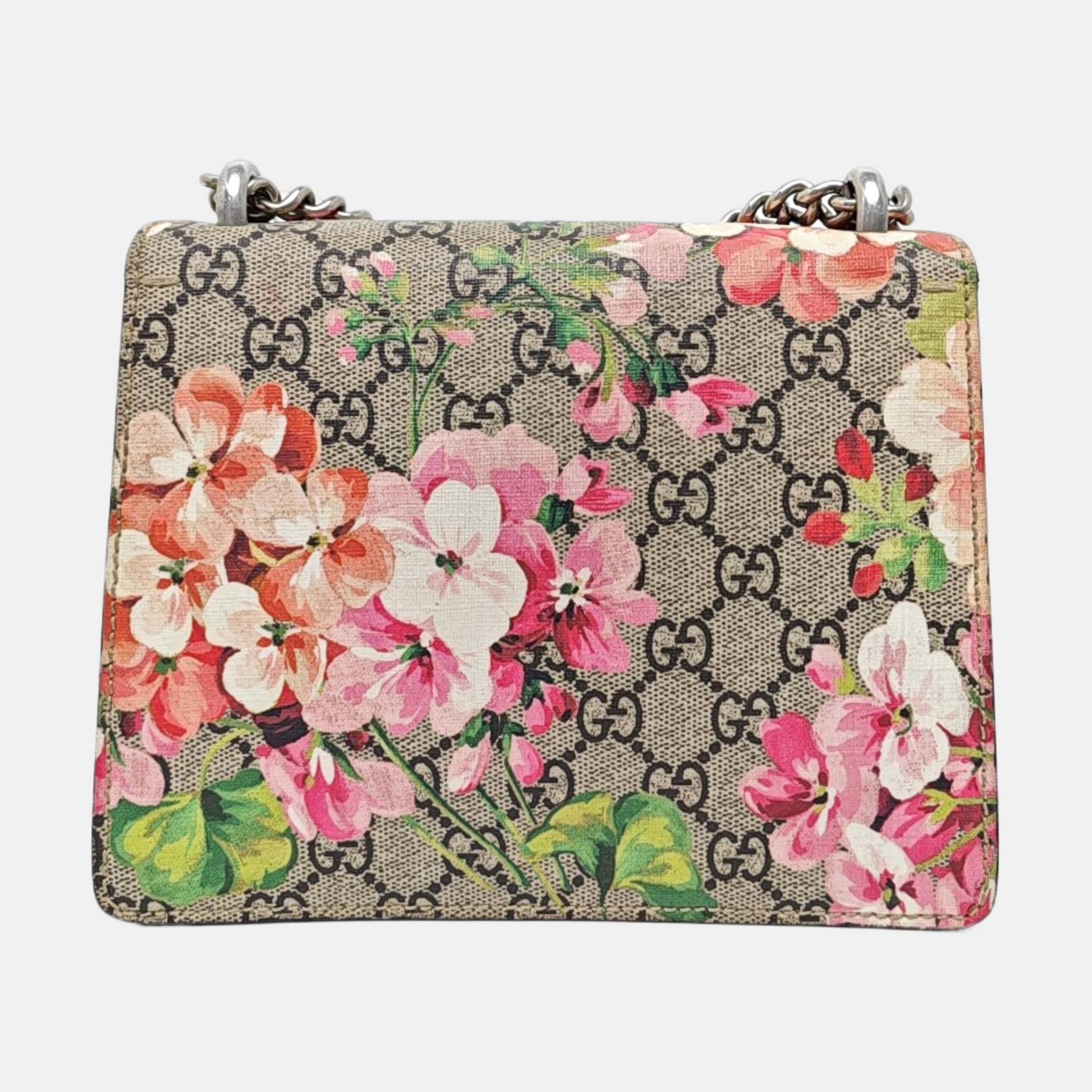 Dionysus Mini Monogram Coated Canvas Beige