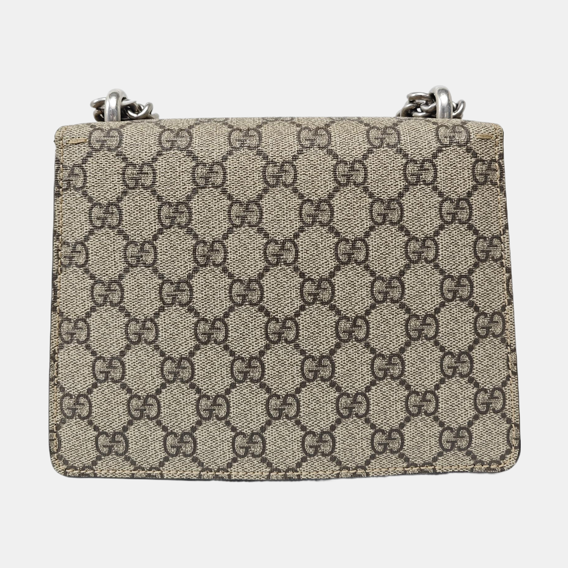 Dionysus Mini Monogram Coated Canvas Beige