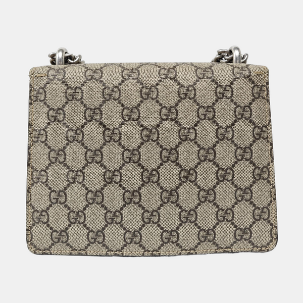 Dionysus Mini Monogram Coated Canvas Beige