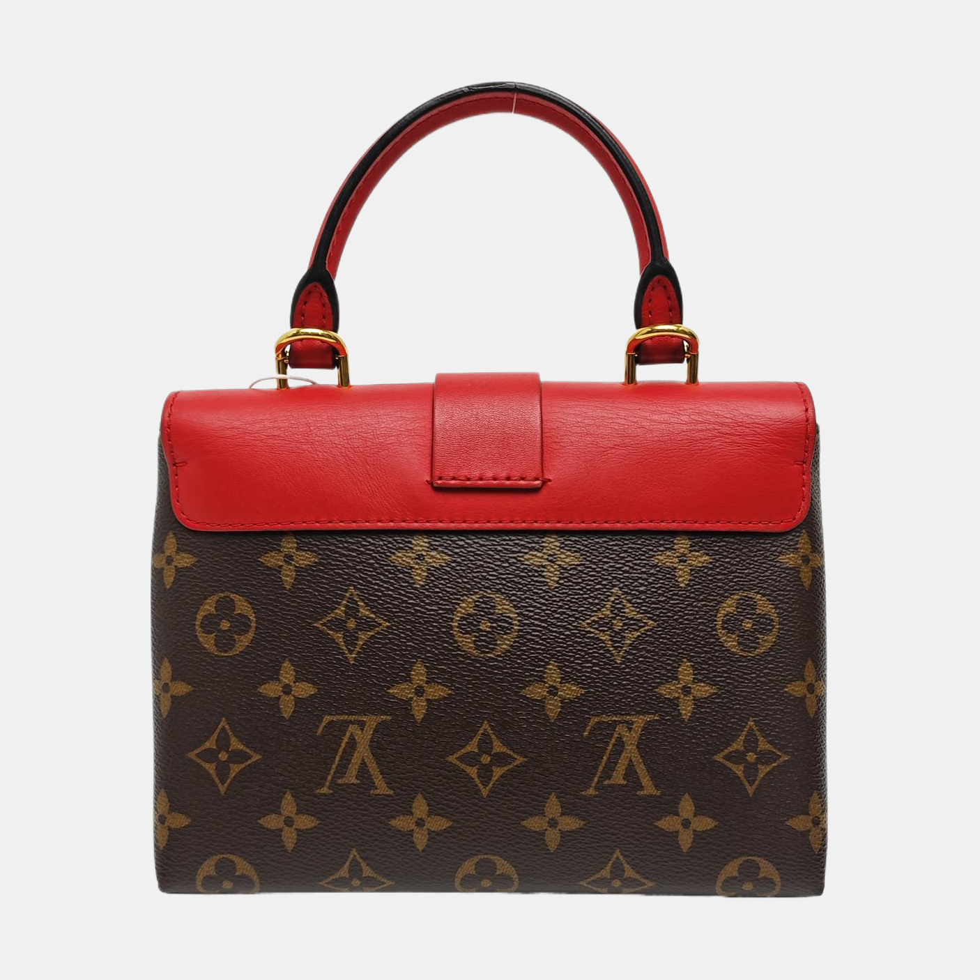 LOCKY BB Monogram Coated Canvas Red