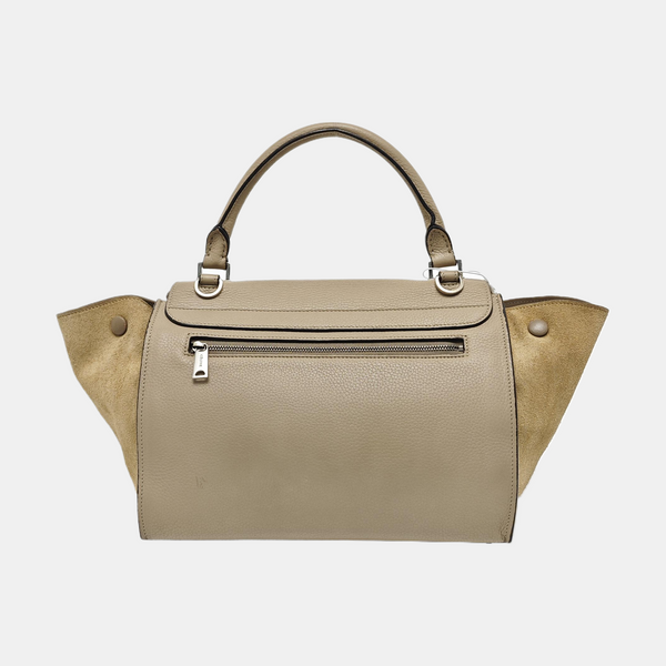 TRAPEZE Small Calfskin Beige
