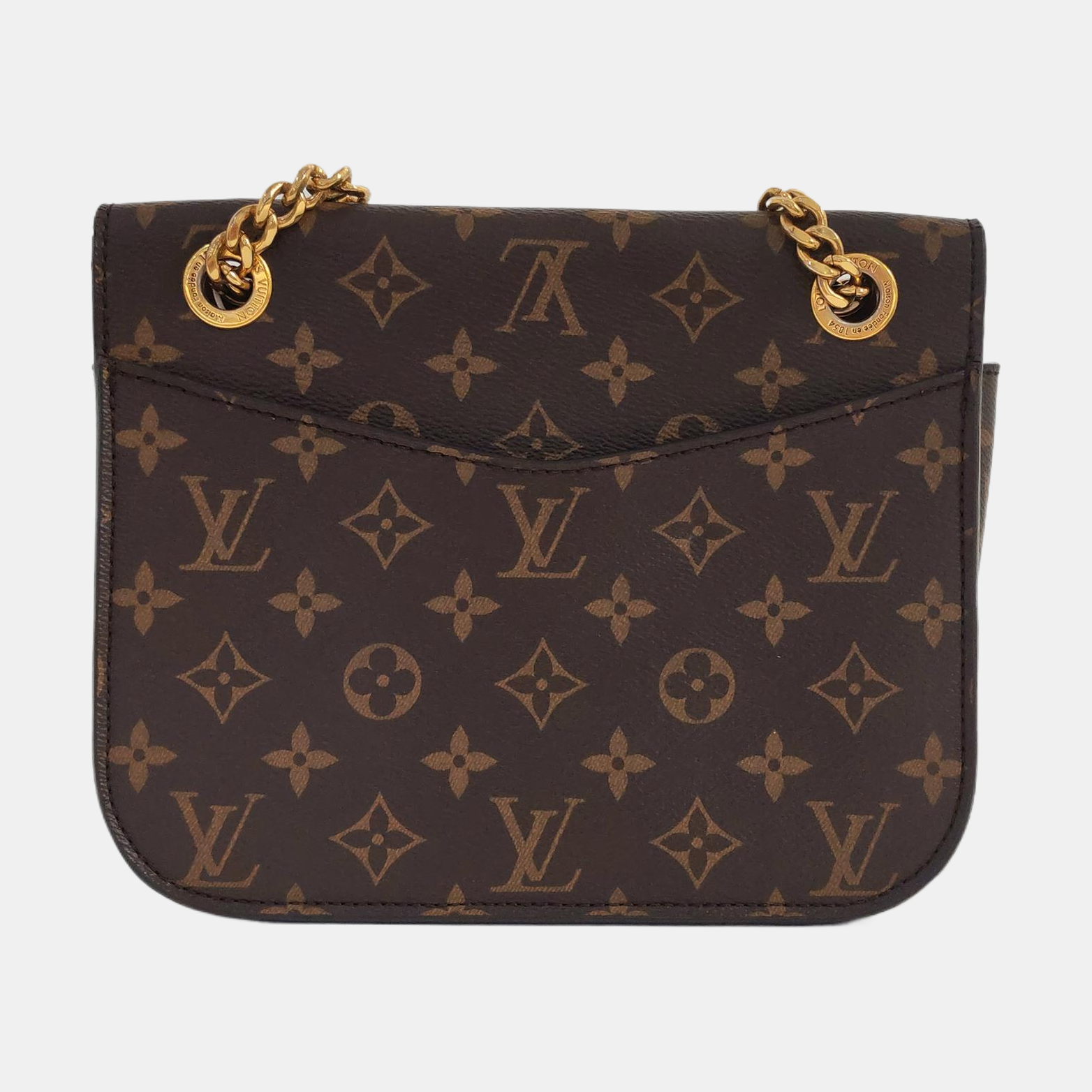 PASSY Monogram Coated Canvas Brown