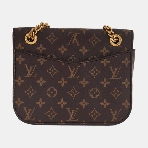PASSY Monogram Coated Canvas Brown