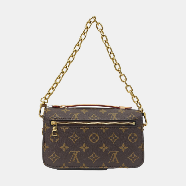 MÉTIS EAST WEST Monogram Coated Canvas Brown