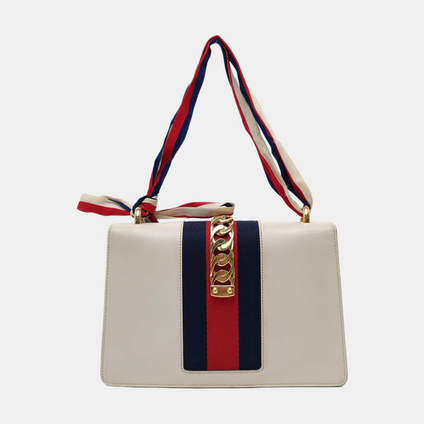 Sylvie Small Calfskin White