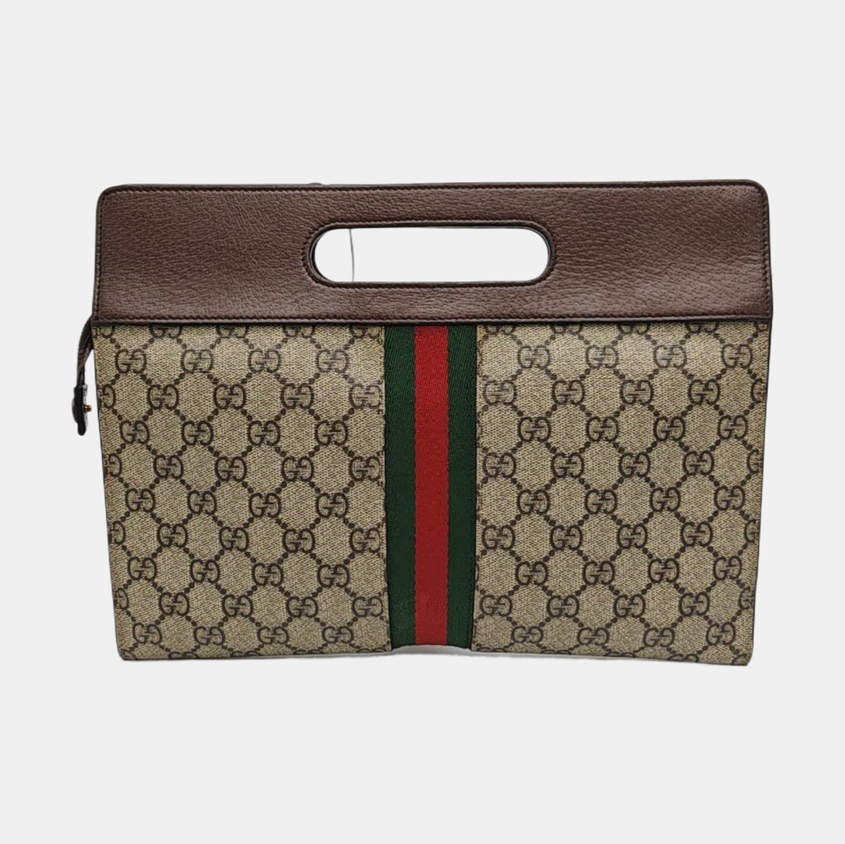 Monogram Coated Canvas Top Handle Bag Beige