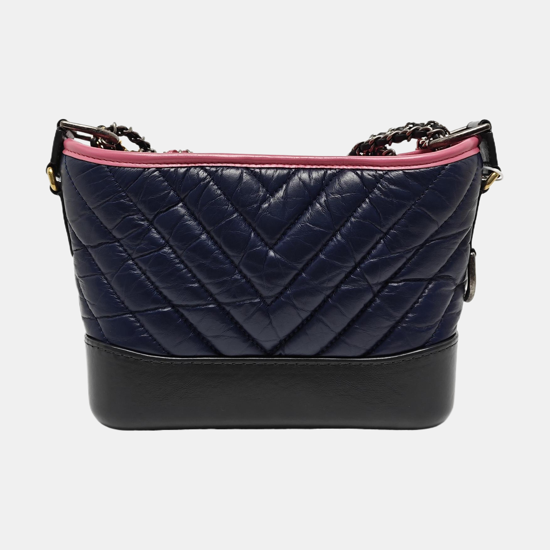 Authenticated pre-owned  GABRIELLE Small Quilted Calfskin Multicolor - Shoulder Bag at Looply
