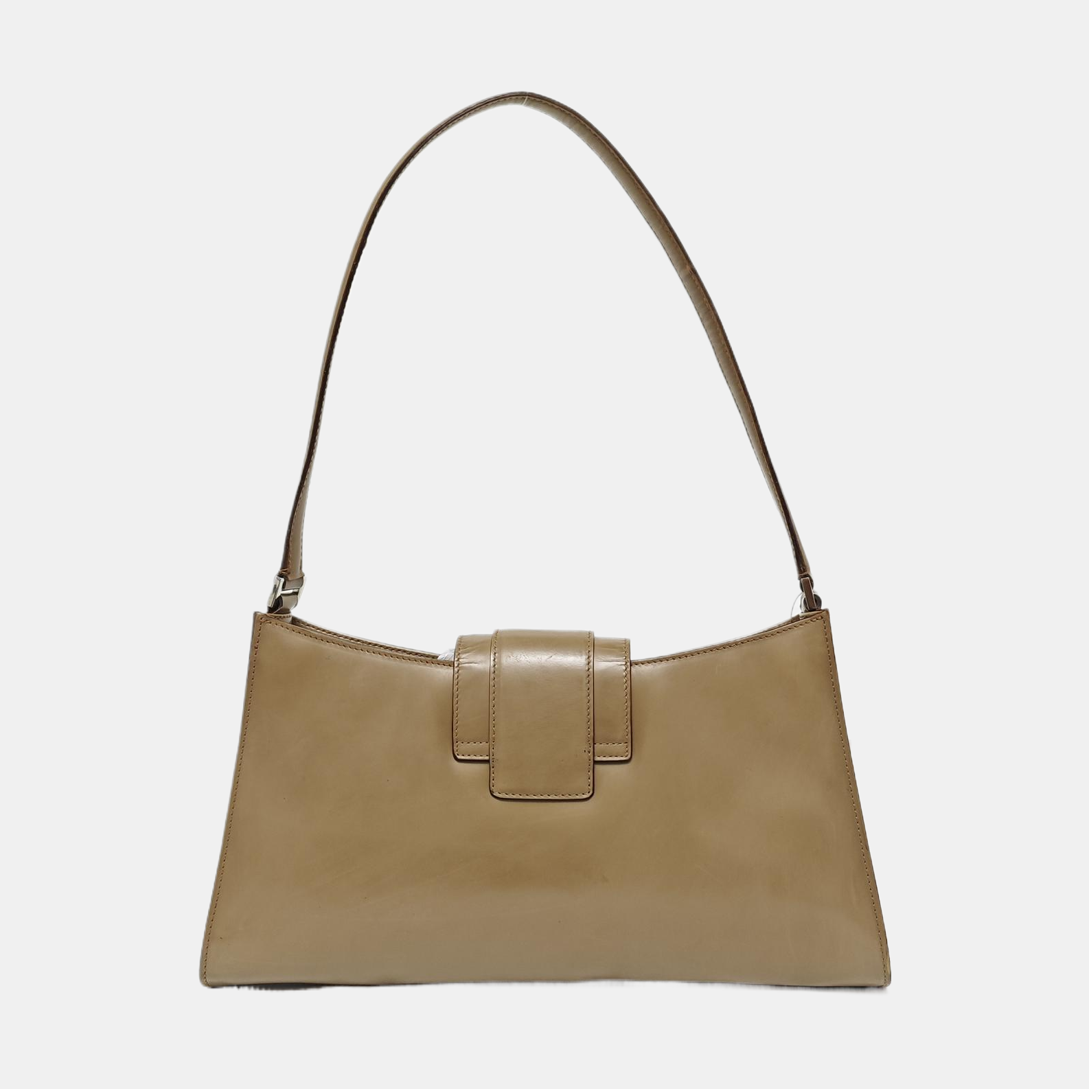 Calfskin Shoulder Bag Beige