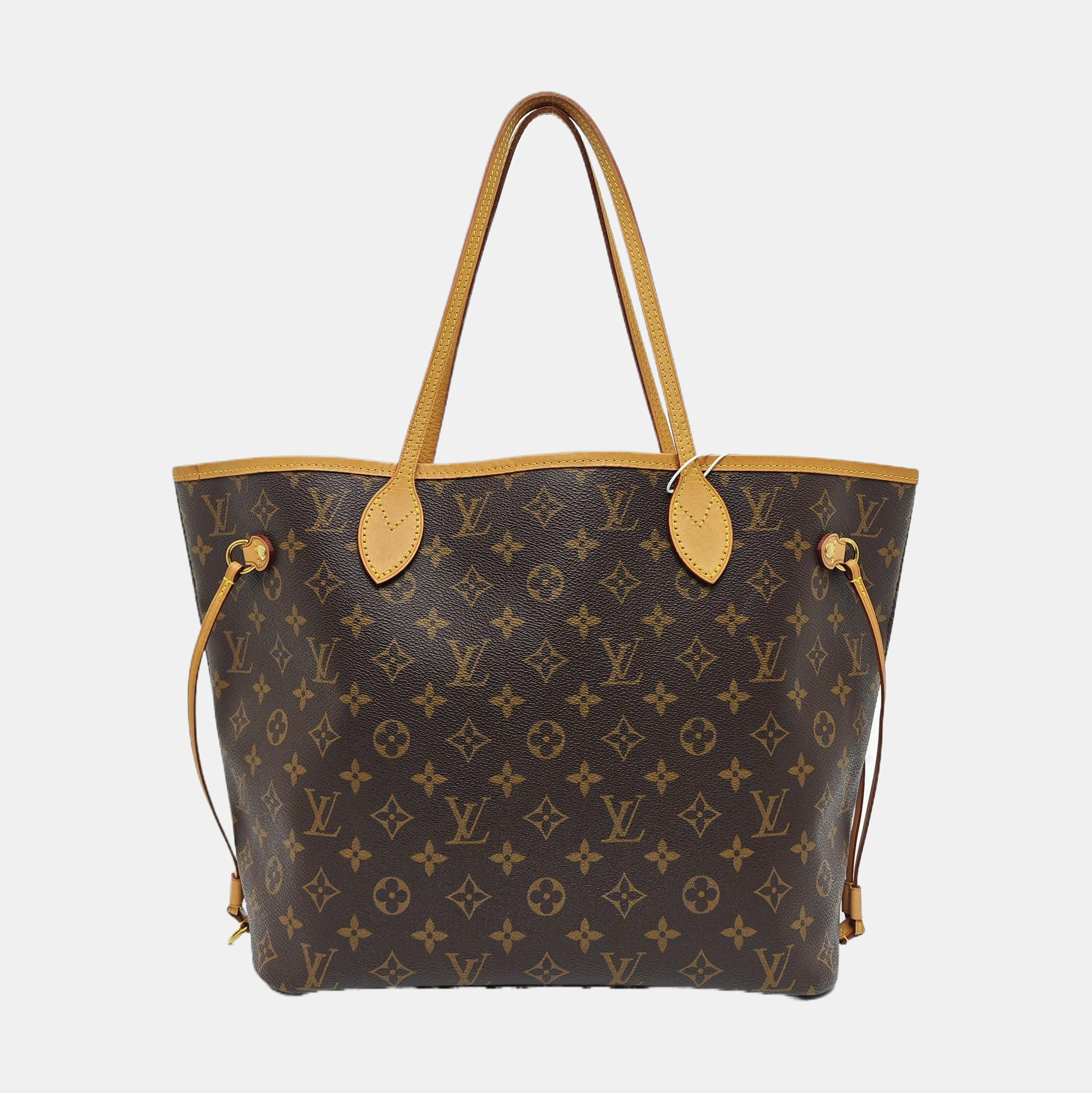 NEVERFULL MM Monogram Coated Canvas Brown